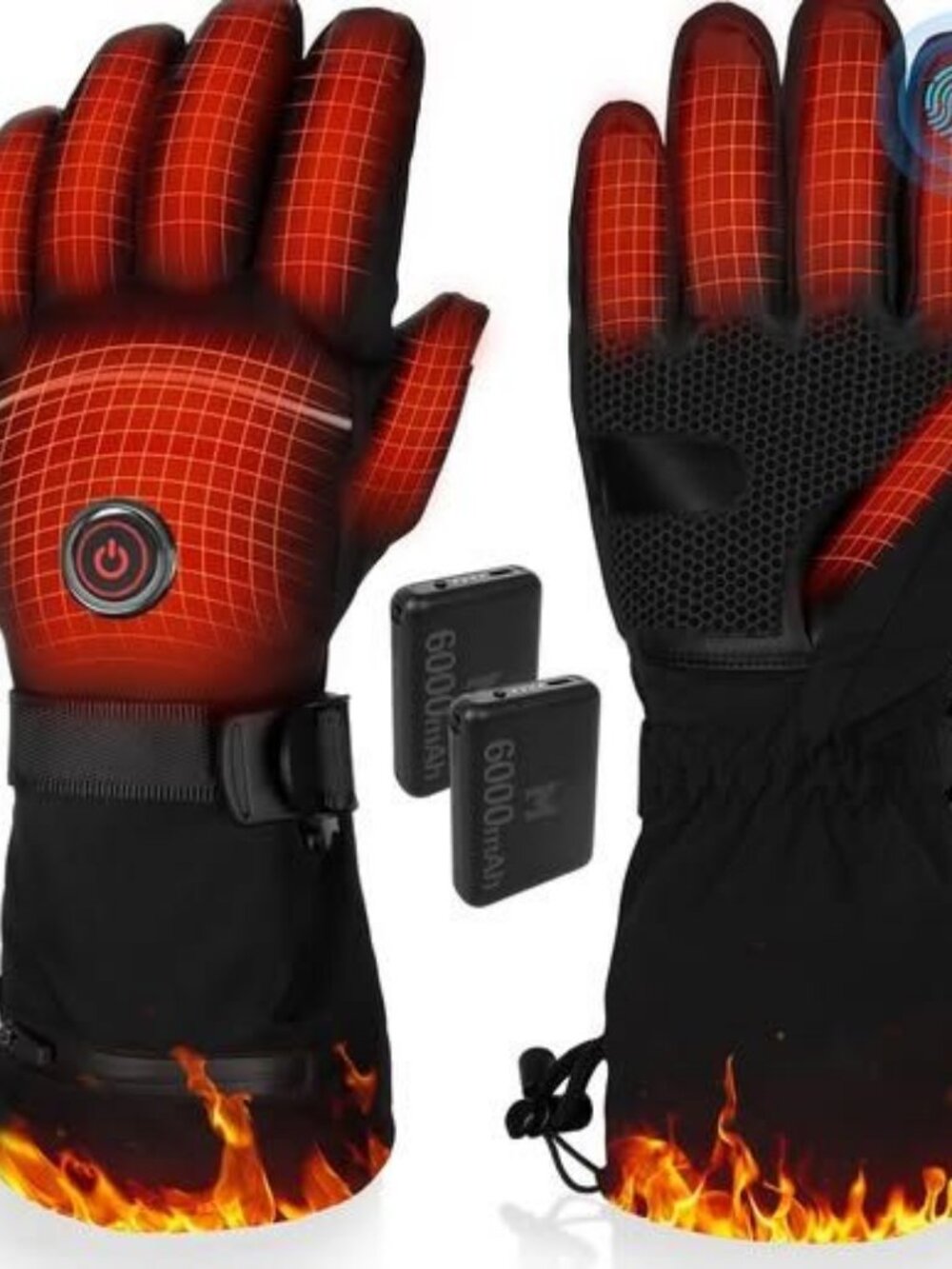 Heated Gloves, 5V 6000mAh Rechargeable Heated Gloves for Men Women
